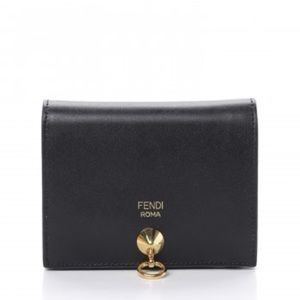 NWT Fendi Calfskin By The Way Compact Bi-fold Wallet | Color: Black